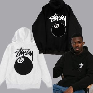 Áo khoác hoodie bi-a 8 ball sweater stussy nam nữ local brand fom rộng nỉ bông dày dặn oversize thu đông HD176 L66