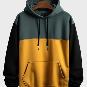 Áo hoodie dây rút thông thường có túi Kangaroo cho nam