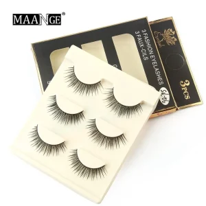 Hộp 3 Cặp Lông Mi Giả 3D MAANGE 3 Fashion Eyelashes